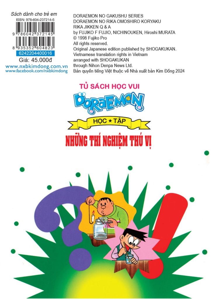 (KSD-893535262867)DORAEMON HỌC TẬP-NHỮNG THÍ NGHIỆM THÚ VỊ