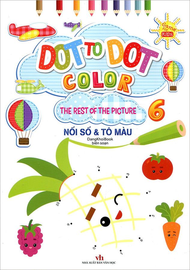 Dot To Dot Color - Nối Số Và Tô Màu - Tập 6