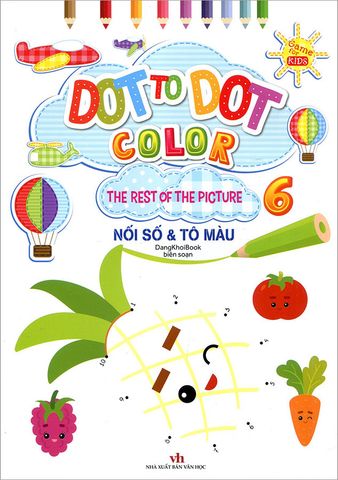 Dot To Dot Color - Nối Số Và Tô Màu - Tập 6