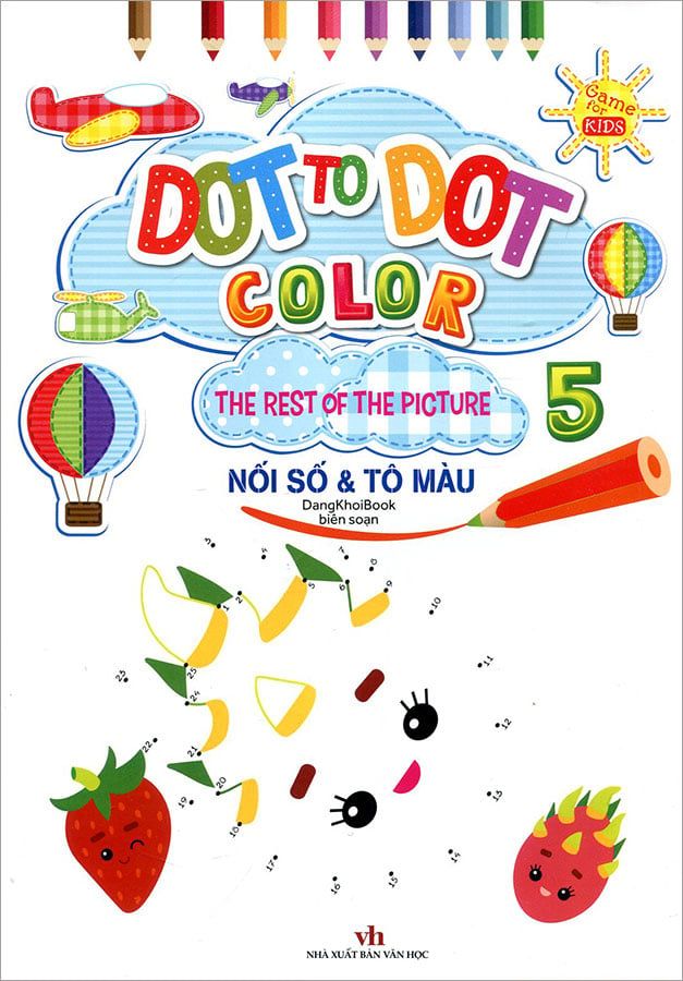 Dot To Dot Color - Nối Số Và Tô Màu - Tập 5