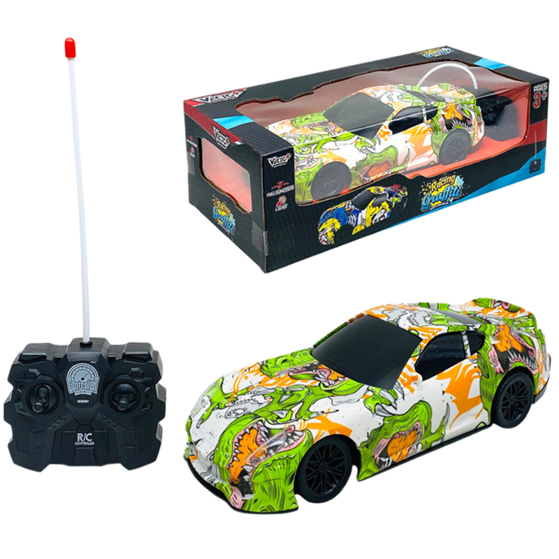 Vecto Siêu Xe Đua Graffiti Đường Phố Điều Khiển Từ Xa (Xanh) Vt5998