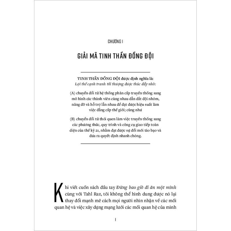 Đừng Bao Giờ Lãnh Đạo Một Mình