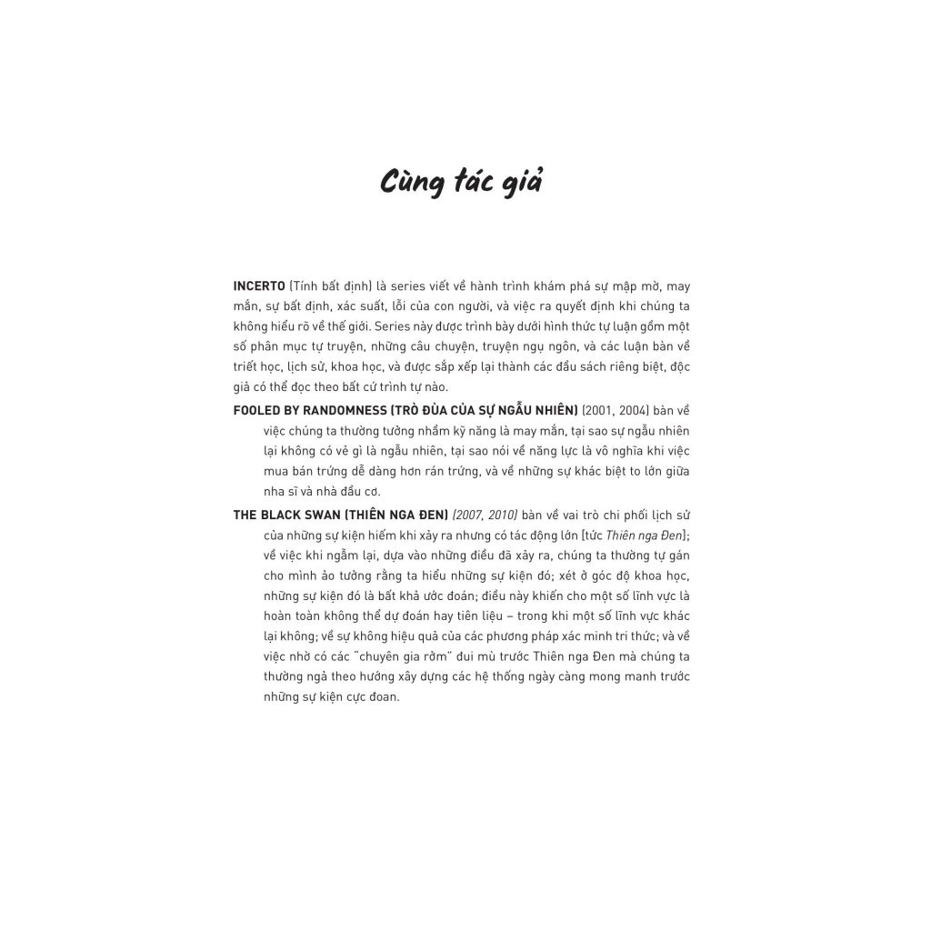 Đừng Tin Những Kẻ Nói Suông - Skin In The Game
