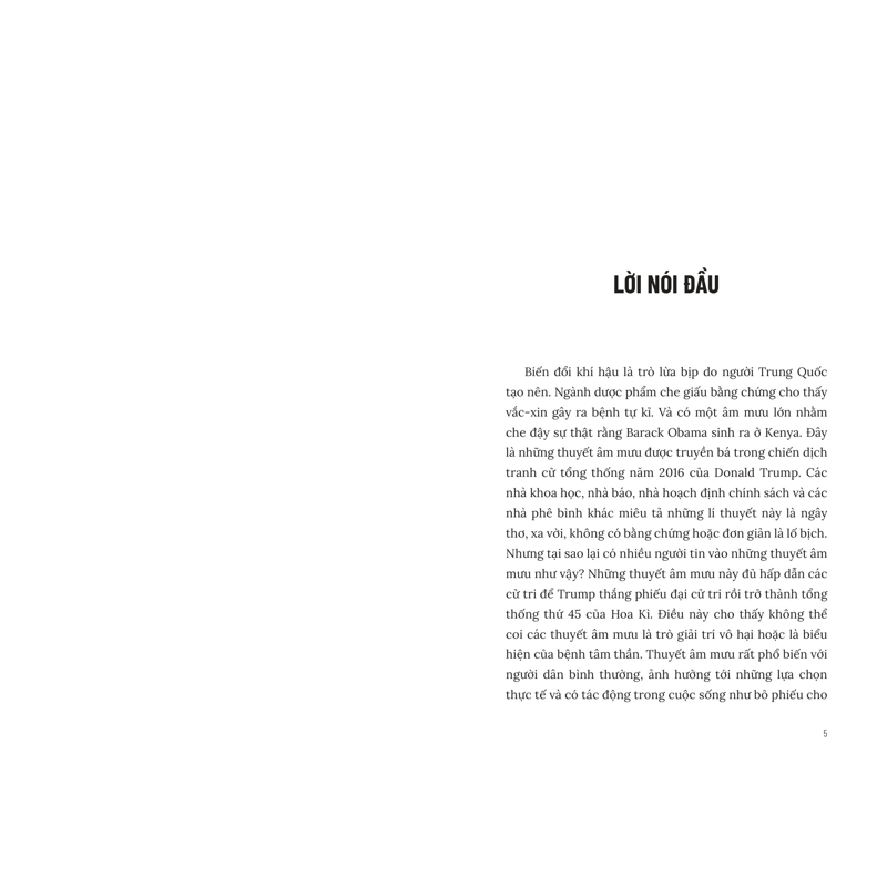 Dưới Lăng Kính Tâm Lí Học - Thuyết Âm Mưu