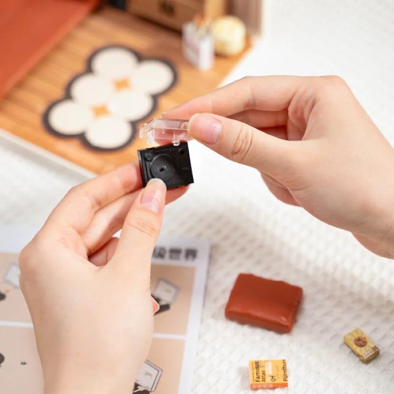 Robotime Đồ Chơi Lắp Ráp Phòng Khách Ấm Cúng DW007