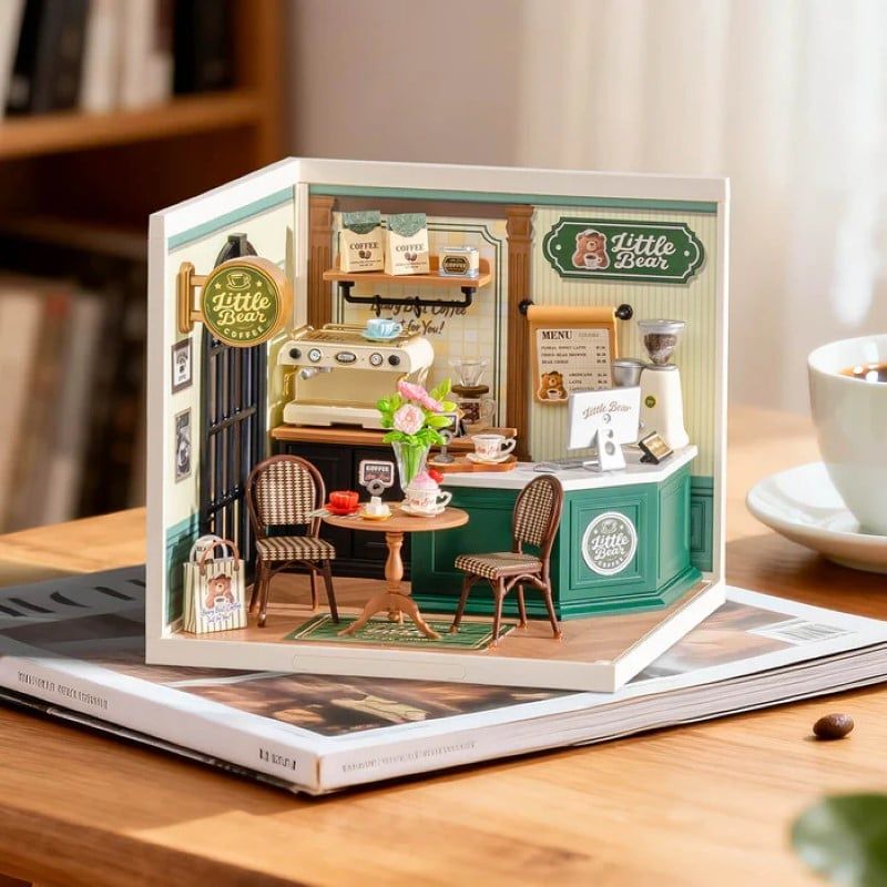 Robotime Đồ Chơi Lắp Ráp Cà Phê Lãng Mạn Hoàn Hảo DW028