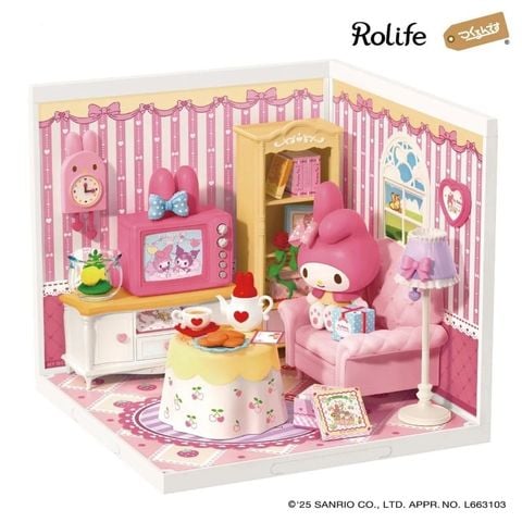 Robotime Đồ Chơi Lắp Ráp Sanrio Trà Chiều Mộng Mơ Của My Melody DWL01