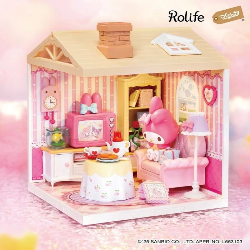 Robotime Đồ Chơi Lắp Ráp Sanrio Trà Chiều Mộng Mơ Của My Melody DWL01