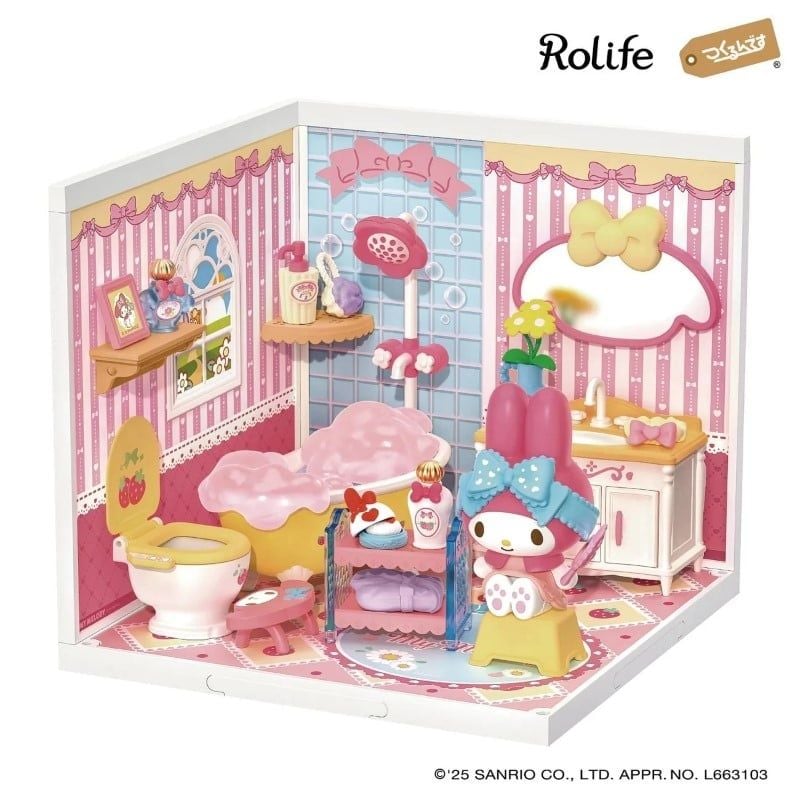 Robotime Đồ Chơi Lắp Ráp Phòng Tắm Bong Bóng My Melody DWL02