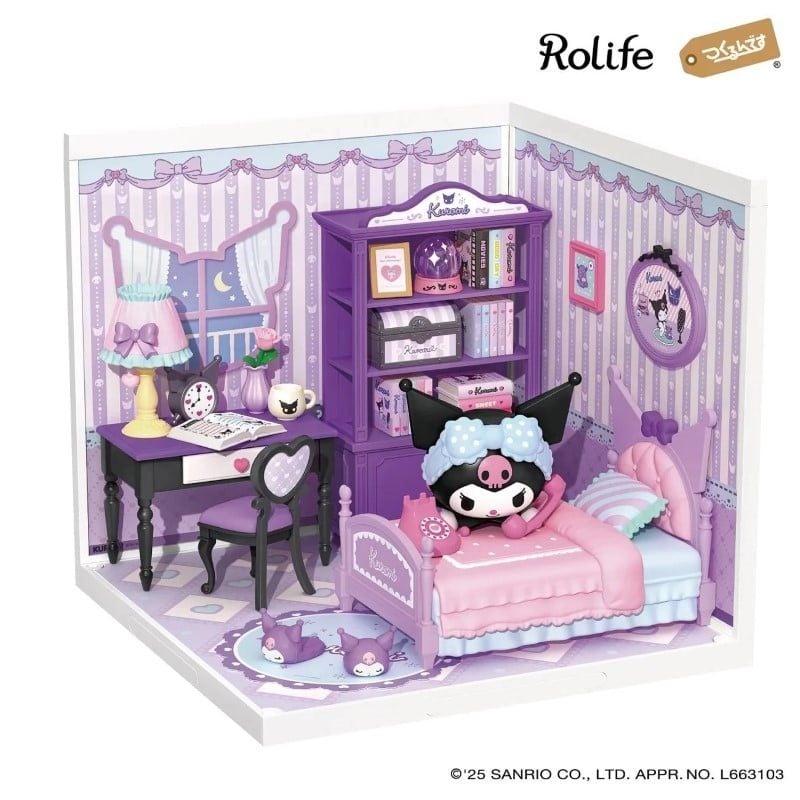 Robotime Đồ Chơi Lắp Ráp Phòng Ngủ Ma Thuật Của Kuromi DWL03