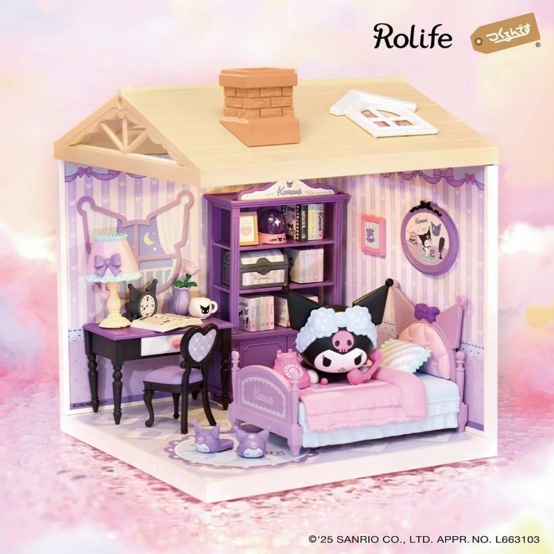 Robotime Đồ Chơi Lắp Ráp Phòng Ngủ Ma Thuật Của Kuromi DWL03