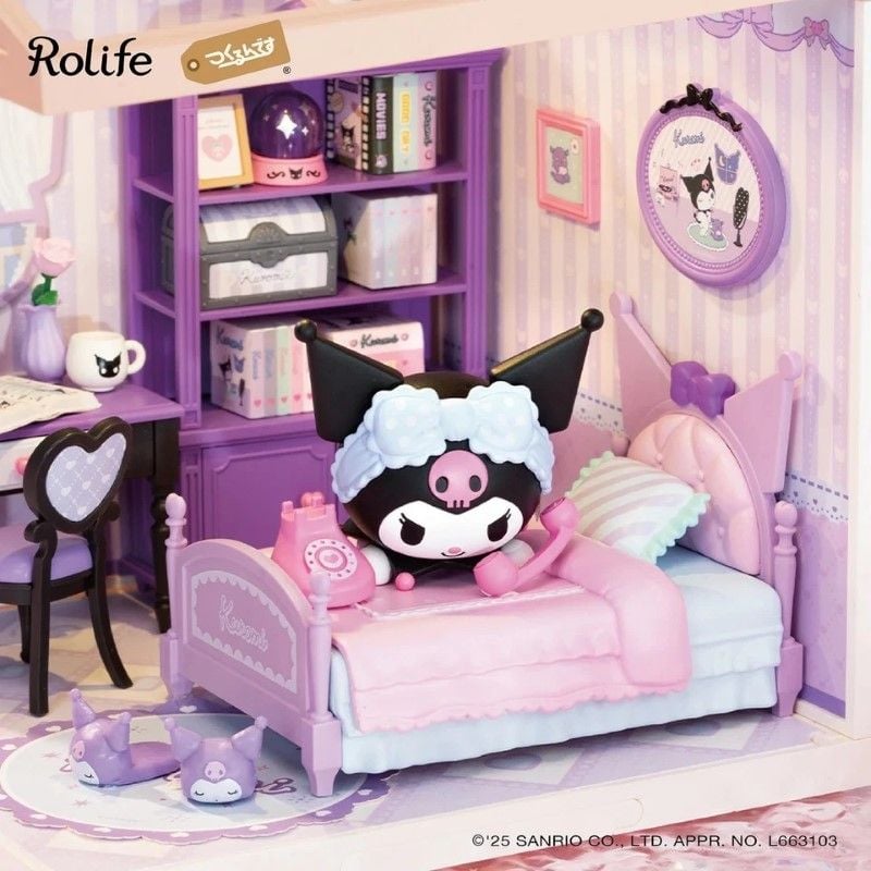 Robotime Đồ Chơi Lắp Ráp Phòng Ngủ Ma Thuật Của Kuromi DWL03