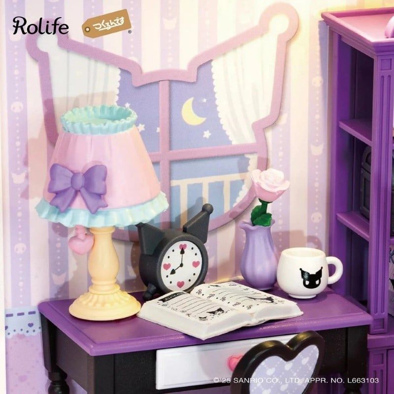 Robotime Đồ Chơi Lắp Ráp Phòng Ngủ Ma Thuật Của Kuromi DWL03