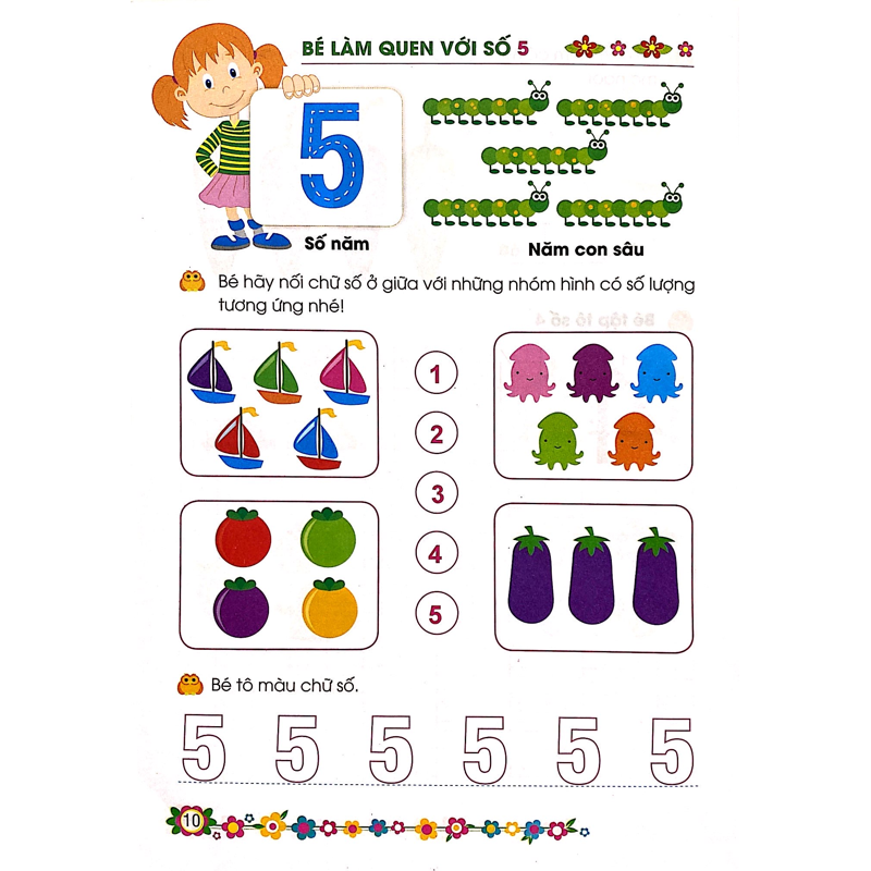 Bé Làm Quen Với Chữ Số 5-6T-Giúp Bé Vững Bước Vào Lớp 1