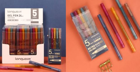 Vỉ 5 Cây Viết Gel Nhiều Màu 0.5 LG-42865 H/12