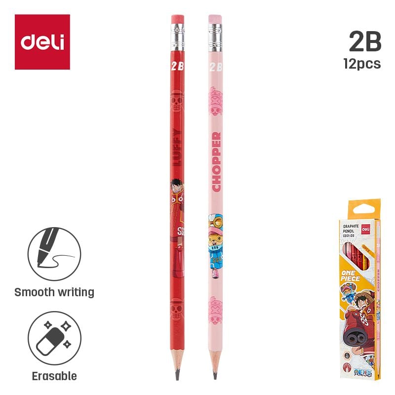 Bút Chì Deli 2B One Piece EC021-2B