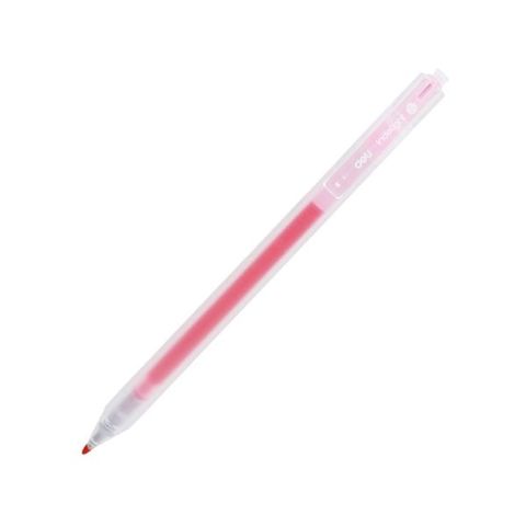 Bút Gel Bấm Deli 0.5mm EG118-LP Màu Hồng Sen