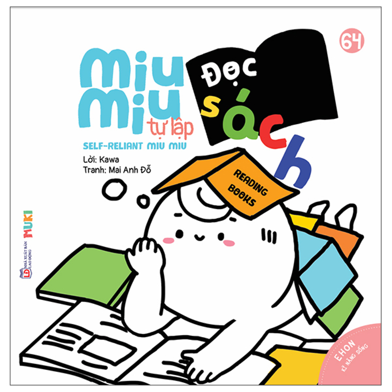 Ehon Kĩ Năng Sống - Miu Bé Nhỏ - Đọc Sách (Song Ngữ)