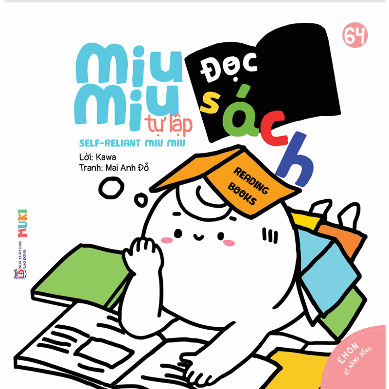 Ehon Kĩ Năng Sống - Miu Bé Nhỏ - Đọc Sách (Song Ngữ)