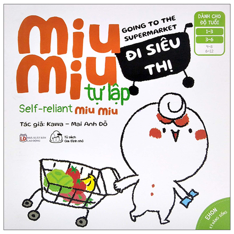 Ehon Kĩ Năng Sống - Miu Miu Tự Lập - Rửa Mặt (Song Ngữ)