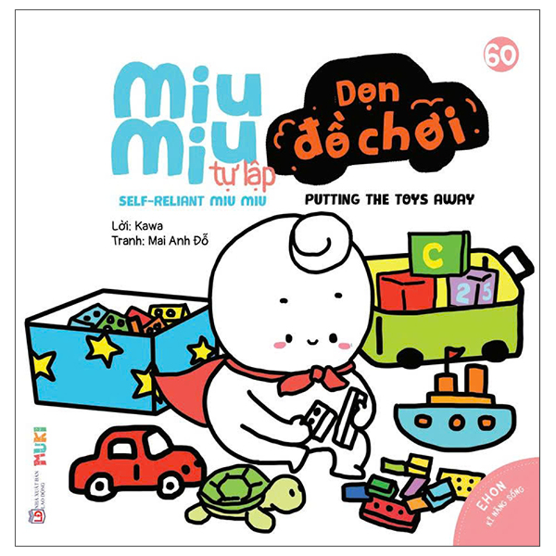 Ehon Kĩ Năng Sống - Miu Miu Tự Lập - Rửa Mặt (Song Ngữ)