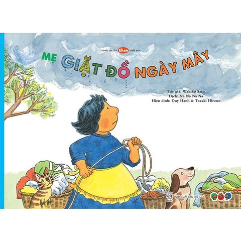 Tranh Truyện Ehon Nhật Bản -  Mẹ Giặt Đồ Ngày Mây