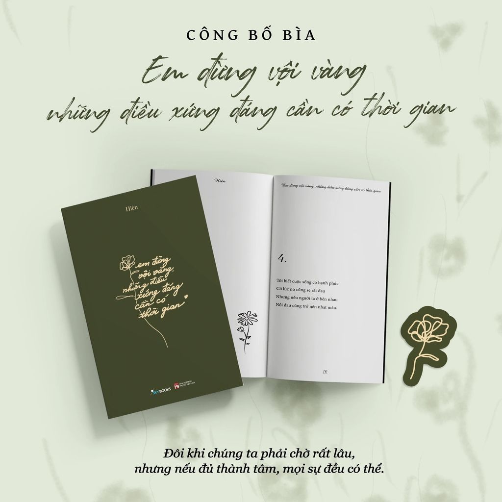 Em Đừng Vội Vàng Những Điều Xứng Đáng Cần Có Thời Gian