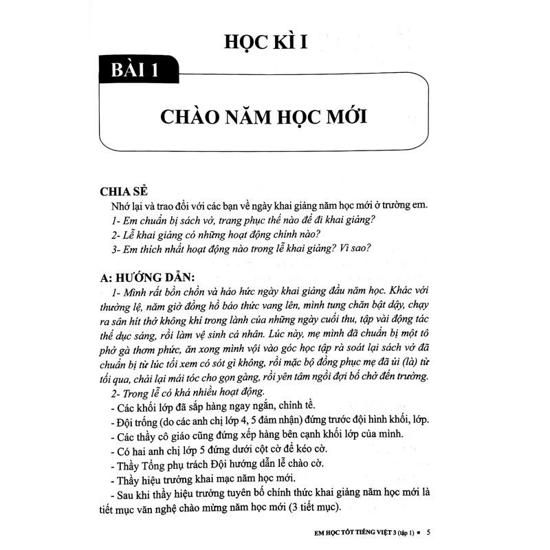 Em Học Tốt Tiếng Việt 3/1 (Chương Trình Mới - Dùng Chung Cho 3 Bộ Sách)