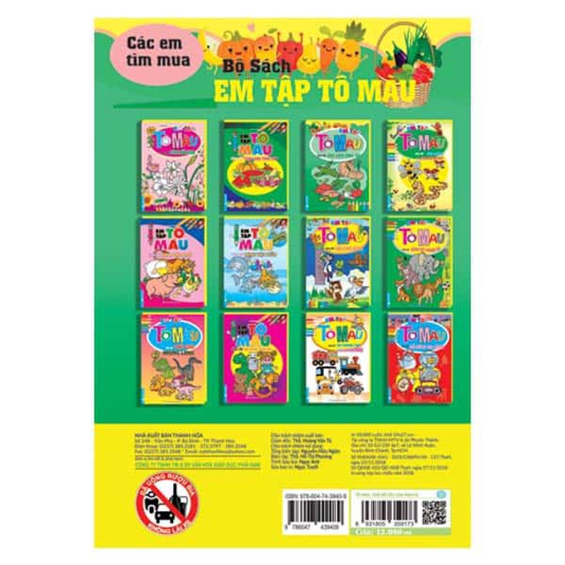 Em Tập Tô Màu - Chủ Đề Các Loài Rau Củ