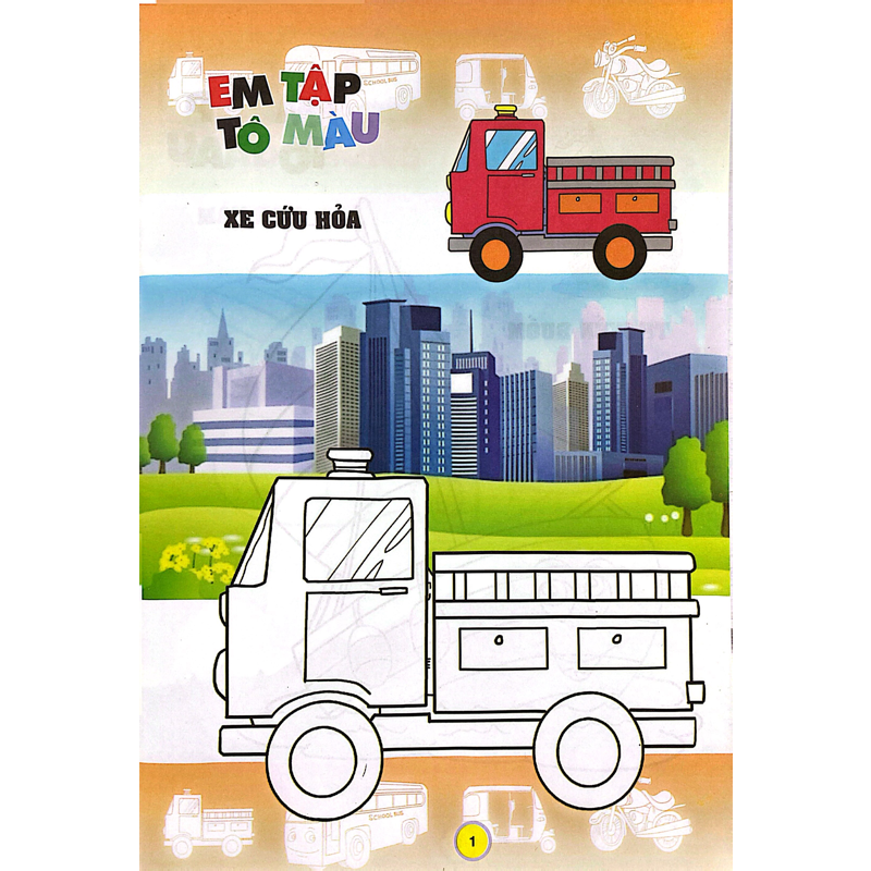 Em Tập Tô Màu - Chủ Đề Các Phương Tiện Giao Thông