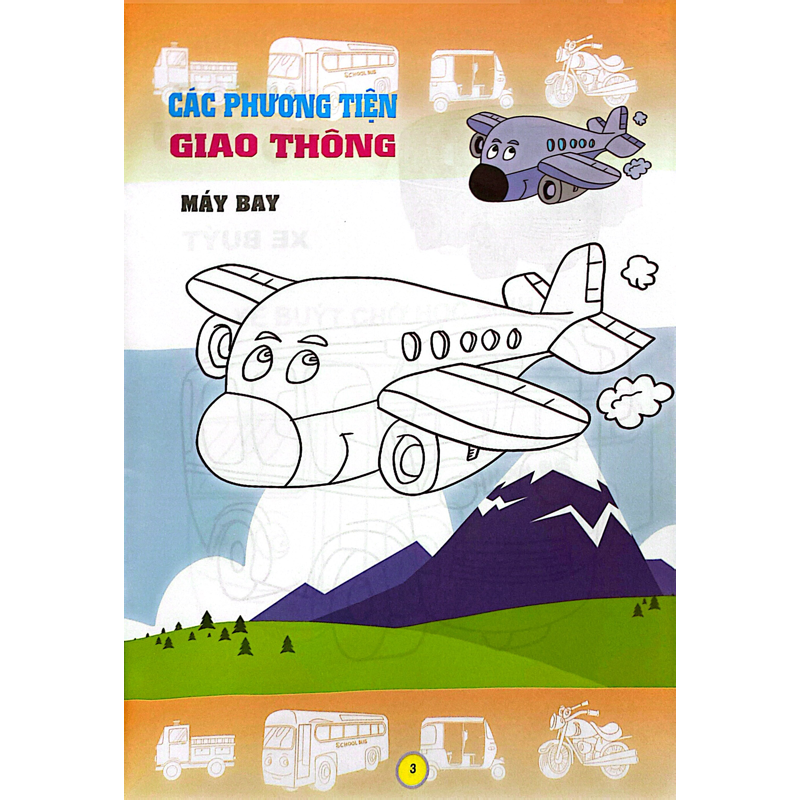 Em Tập Tô Màu - Chủ Đề Các Phương Tiện Giao Thông