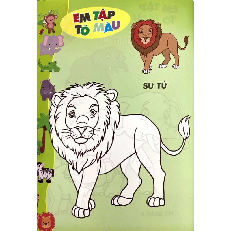 Em Tập Tô Màu - Chủ Đề Động Vật Hoang Dã