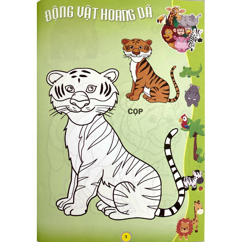 Em Tập Tô Màu - Chủ Đề Động Vật Hoang Dã