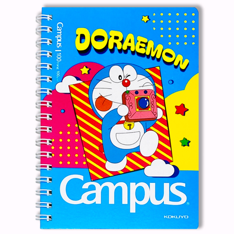 Campus - Sổ Lò Xo Doraemon Không In Dòng Kẻ 100 Trang RN-A6X100DOR-01 (Giao mẫu ngẫu nhiên)