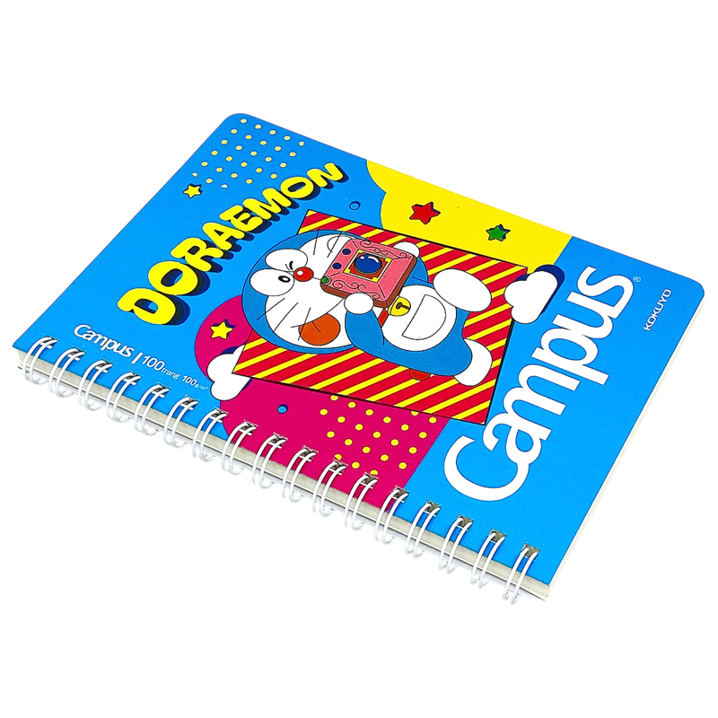 Campus - Sổ Lò Xo Doraemon Không In Dòng Kẻ 100 Trang RN-A6X100DOR-01 (Giao mẫu ngẫu nhiên)