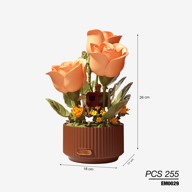 Emue-Em0029 - Đồ Chơi Lắp Ráp Khu Vườn Nở Rộ