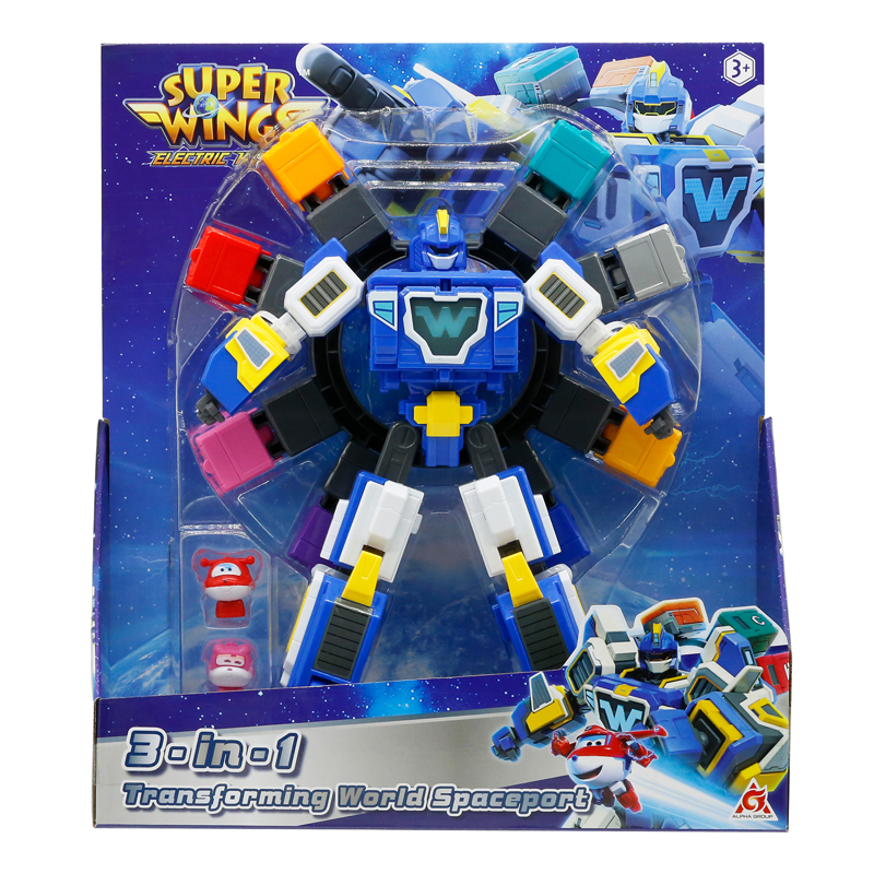 Superwings Tàu Bay Vũ Trụ Biến Hình Trạm Không Gian Đi Kèm 8 Mô Hình EU780288-A