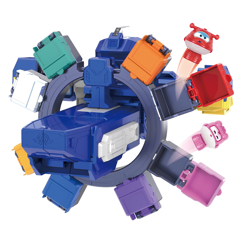 Superwings Tàu Bay Vũ Trụ Biến Hình Trạm Không Gian Đi Kèm 8 Mô Hình EU780288-A