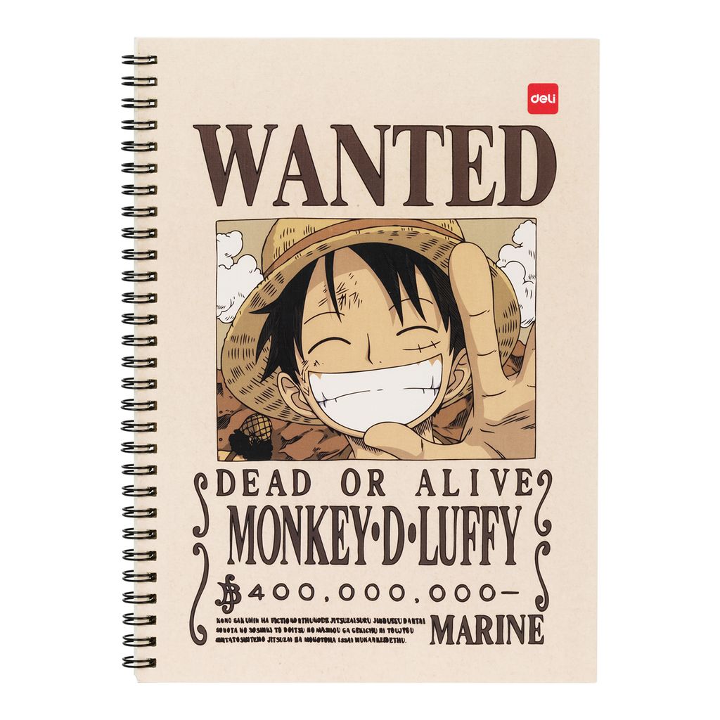 SỔ LÒ XO ONE PIECE B5-60 TRANG EN004 70GSM (0639-DELI)