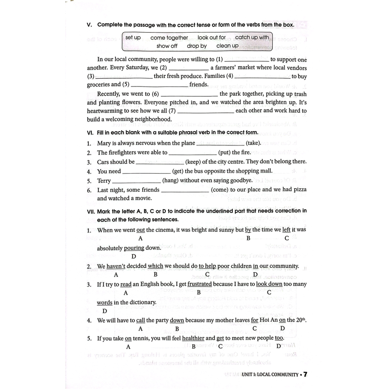Bài Tập Tiếng Anh 9 (Không Đáp Án)(dùng Chung Bộ Sách Global Success)