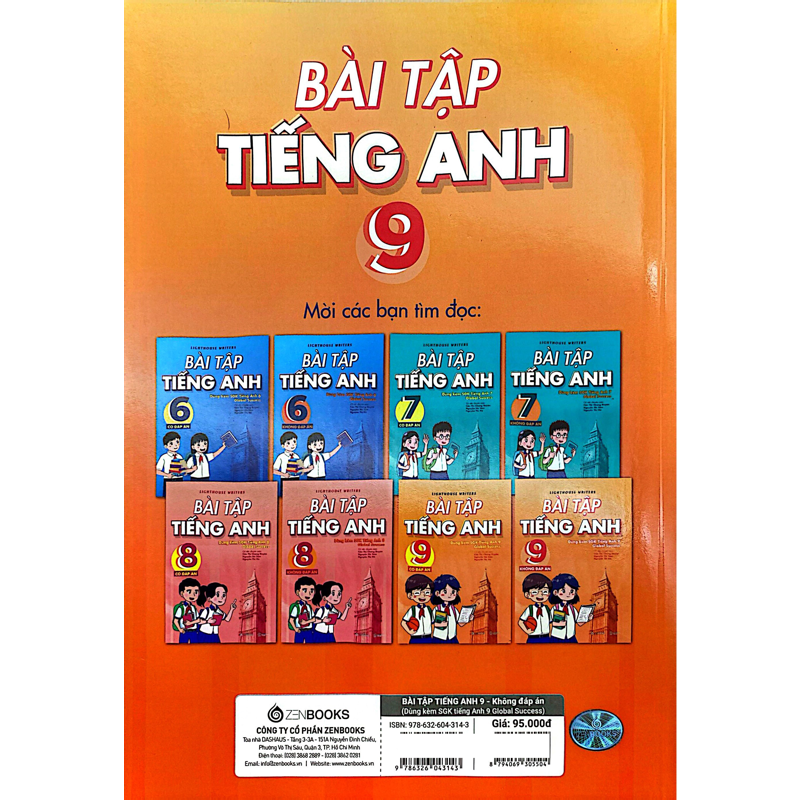 Bài Tập Tiếng Anh 9 (Không Đáp Án)(dùng Chung Bộ Sách Global Success)