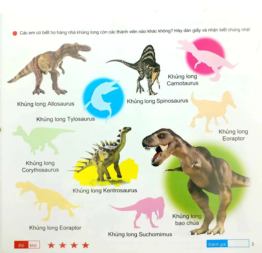 200 MIẾNG BÓC DÁN THÔNG MINH-KHỦNG LONG