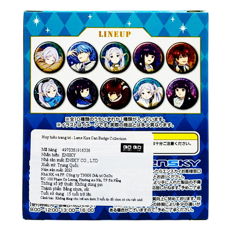 Ensky Glittery Can Badge Collection (Giao Mẫu Ngẫu Nhiên)