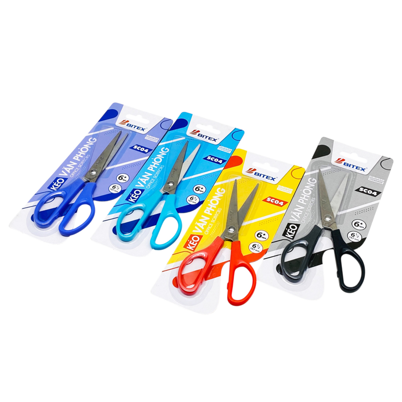 Bitex - Kéo Văn Phòng Xanh Dương 6 1/2'' 167mm SC04 (Giao mẫu ngẫu nhiên)