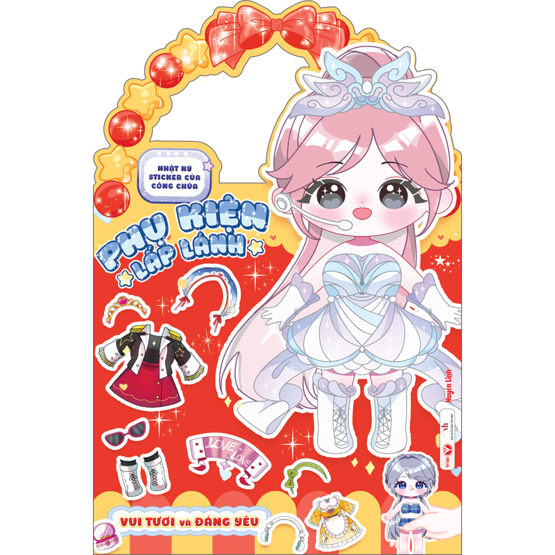 Nhật Ký Sticker Của Công Chúa - Phụ Kiện Lấp Lánh - Vui Tươi Và Đáng Yêu