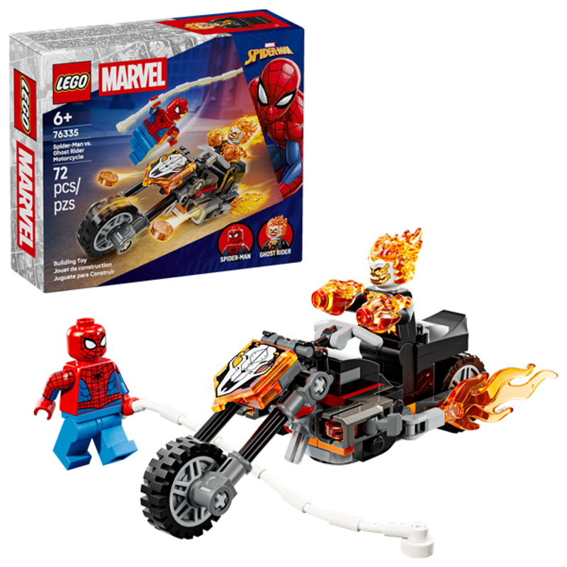 Lego Superheroes Spider-Man vs. Ghost Rider Motorcycle 76335
