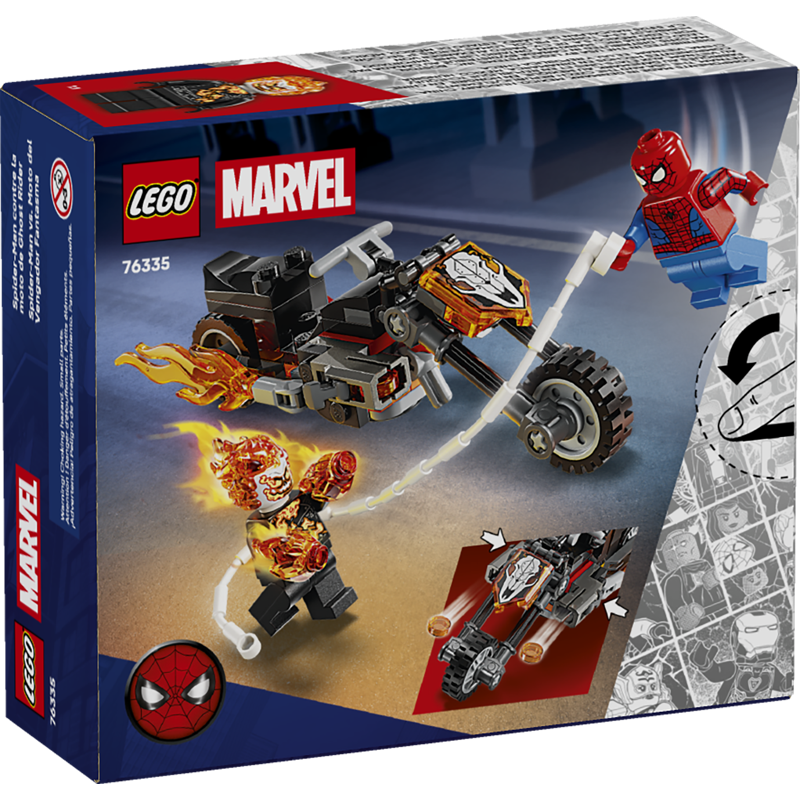 Lego Superheroes Spider-Man vs. Ghost Rider Motorcycle 76335
