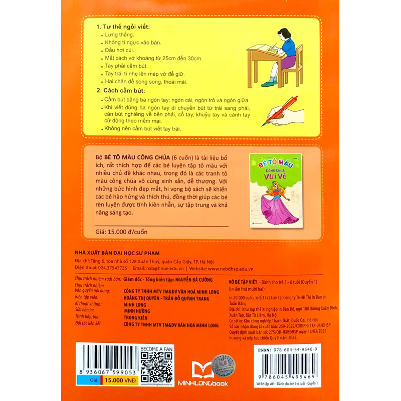 Vở Bé Tập Viết- Dành Cho Trẻ 5-6 Tuổi Q1-Hành Trang Cho Bé Vào Lớp 1