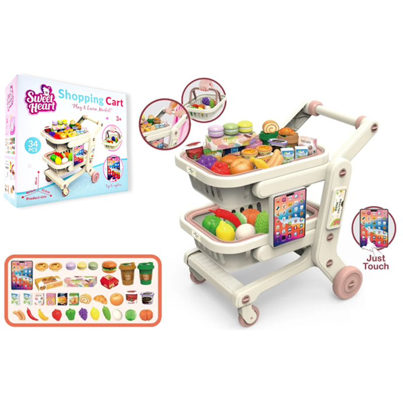 Sweet Heart Đồ Chơi Xe Đẩy Siêu Thị 34 Chi Tiết Sh0544