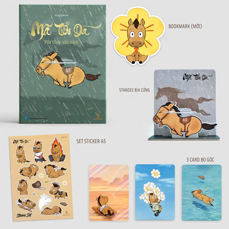 Mã Tiểu Dã - Vừa Chạy Vừa Khóc (Sticker + Standee Card) (Bìa Cứng - Sách Màu) - Tái Bản